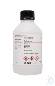Methanol reinst. Ph. Eur.. DAB (min. 99.7 %)  VE=1 l Methanol reinst. Ph....