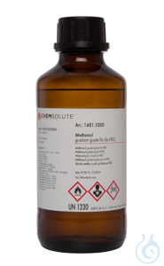 Methanol gradient grade für die HPLC (min.  99.85 %)  VE=1 l Methanol...