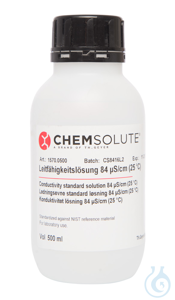 Leitfähigkeitslösung 84 µS/cm (25 °C. rückführbar auf SRM von NIST)  VE=500...