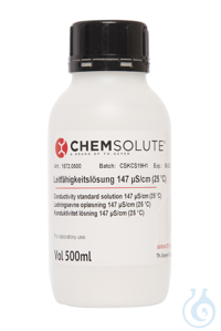 Leitfähigkeitslösung 147 µS/cm (25 °C. rückführbar auf SRM von NIST)  VE=500...