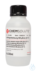 Leitfähigkeitslösung 500 µS/cm (25 °C. rückführbar auf SRM von NIST)  VE=500...
