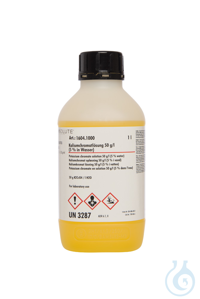 Kaliumchromatlösung 50 g/l (5 % in Wasser)  VE=1 l Kaliumchromatlösung 50 g/l...