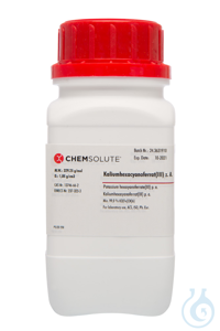 Kaliumhexacyanoferrat(III) z. A.. ACS.  ISO. Ph.  Eur. (min. 99.0 %)  VE=250...