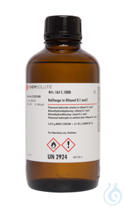 Kalilauge in Ethanol 0.1 mol/l (0.1 N)  VE=1 l Kalilauge in Ethanol 0.1 mol/l...