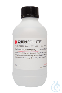 Elektrodenfülllösung. Kaliumchloridlösung 3  mol/l (3 N).  silberionenfrei...