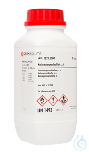 Kaliumperoxodisulfat z. A.. ACS (min. 99.0 %)  VE=1 kg Kaliumperoxodisulfat...