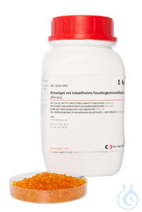 Kieselgel mit kobaltfreiem Feuchtigkeitsindikator (Perlen) 3?5 mm  VE=1 kg...