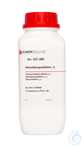 Kaliumhydrogenphthalat z. A.. Ph. Eur.. ISO.  Puffersubstanz (min. 99.8 %)...