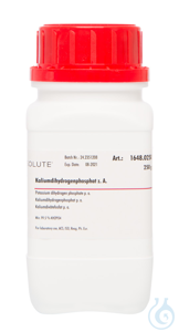 Kaliumdihydrogenphosphat z. A.. ACS. ISO.  Ph. Eur. (min. 99.5 %)  VE=250 g...