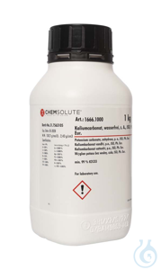Kaliumcarbonat wasserfrei. z. A.. ISO. Ph. Eur. (min. 99 %)  VE=1 kg...