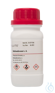 Kaliumbromat z. A.. ACS. Ph. Eur.. ISO (min. 99.8 %)  VE=100 g Kaliumbromat...