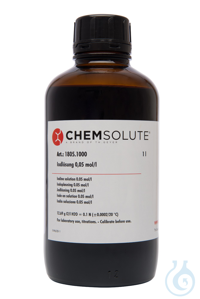 Iodlösung 0.05 mol/l (0.1 N). rückführbar auf SRM 136f NIST  VE=1 l Iodlösung...