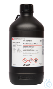 Formaldehydlösung z. A.. ACS. ISO (min. 37.0  % W/W (stab.))  VE=2.5 l...