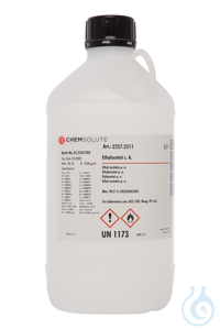 Ethylacetat z. A.. ACS. ISO. Ph. Eur. (min. 99.5  %)  VE=2.5 l Ethylacetat z....