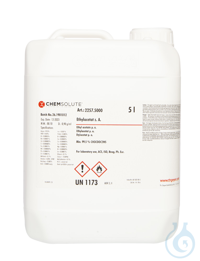 Ethylacetat z. A.. ACS. ISO. Ph. Eur. (min. 99.5  %)  VE=5 l Ethylacetat z....