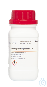 Eisen(II)-sulfat-Heptahydrat z. A.. ACS. ISO. Ph.  Eur. (min. 99.0 %)  VE=100...
