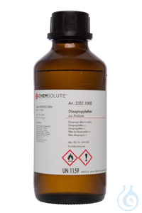 Diisopropylether z. A. (min. 98.5 %. stabilisiert  mit BHT)  VE=1 l...