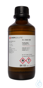 Diethylether wasserfrei z. A. (min. 99.7 %. stabilisiert mit BHT)  VE=1 l...