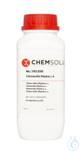 Calciumsulfat-Dihydrat z. A.. ACS (min. 99.0  %)  VE=500 g...