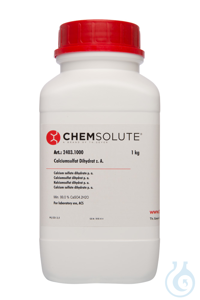 Calciumsulfat-Dihydrat z. A.. ACS (min. 99.0  %)  VE=1 kg...
