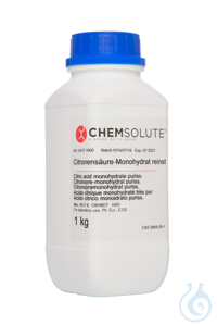 Citronensäure-Monohydrat reinst. Ph. Eur.. USP. FCC. E330 (min. 99.5 %)  VE=1...