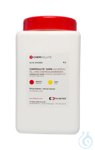 CHEMSOLUTE® Sorb Öl- und Chemikalienbinder (Weithalsbehälter 4000 ml)  VE=4 l...