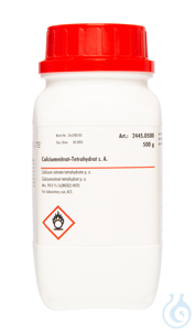 Calciumnitrat-Tetrahydrat z. A.. ACS (min. 99.0   %)  VE=500 g...