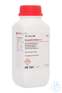 Bariumchlorid-Dihydrat z. A.. ACS. Ph. Eur.  (min. 99.0 %)  VE=1 kg...