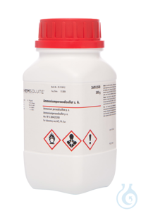 Ammoniumperoxodisulfat z. A.. ACS. Ph. Eur.  (min. 98.0 %)  VE=500 g...