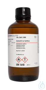 Acetonitril zur Synthese (min. 99.5 %)  VE=1 l Acetonitril zur Synthese (min....
