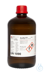 Aceton reinst. EP. BP (min. 99.5 %)  VE=2.5 l Aceton reinst. EP. BP (min....