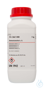 Ammoniumnitrat z. A.. ACS. ISO. Ph. Eur. (min. 99.0 %)  VE=1 kg...