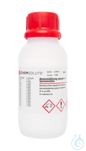 Ammoniaklösung superpur zur  Spurenanalyse (25 % w/w)  VE=500 ml...