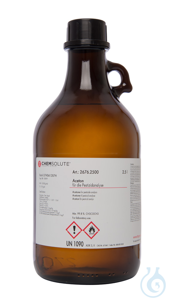 Aceton für die Pestizidanalyse (min. 99.8 %)  VE=2.5 l Aceton für die...