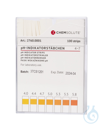 pH-Indikatorstäbchen pH 4.0-7.0 (Abstufung...