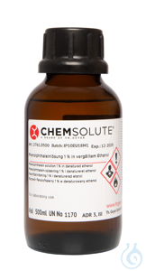 Phenolphthaleinlösung 1 % in Ethanol  VE=500 ml Phenolphthaleinlösung 1 % in...