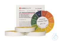 pH-Indikatorpapier pH 1-11 (in pH 1  Abstufungen. Universalindikator. 1 Rolle...
