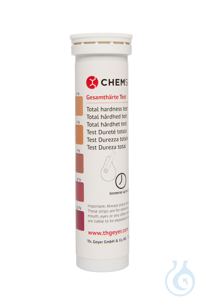 Gesamthärte - Teststäbchen (3 - 4 - 7 - 14 - 21 °dH). 100 Stück....
