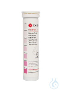Nitrat - Teststäbchen (0-10-25-50-100-250-500 mg/l. 100 Stück....