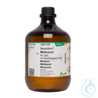 Methanol für die Gaschromatographie MS SupraSolv®  VE=2.5 l Methanol für die...
