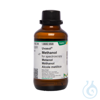 Methanol für die Spektroskopie Uvasol®  VE=500 ml Methanol für die...