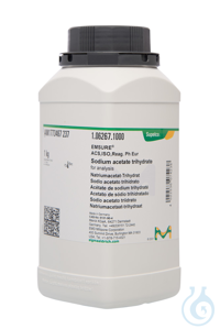 Natriumacetat-Trihydrat zur Analyse EMSURE® ACS.ISO.Reag. Ph Eur  VE=1 kg...