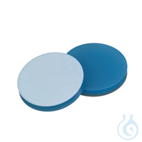 Septum, 12 mm, Silikon blau transparent/PTFE weiß, 1,3 mm, 45° shore A,...