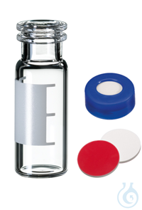 2in1Kit: Schnappringflasche ND11. Klarglas. 1. hydrolytische Klasse. 1.5 ml....