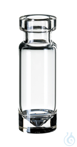 Mikroliter Rollrandflasche ND11, 1,1 ml, 32x11,6 mm, klar, silanisiert, 1....