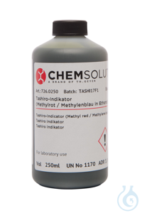 Tashiro-Indikator (Methylrot/Methylenblau in Ethanol)  VE=250 ml...