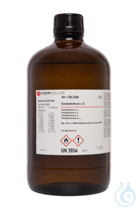 Tetrahydrofuran z. A.. ACS. Ph. Eur. (min. 99.9  %. stabilisiert mit BHT)...
