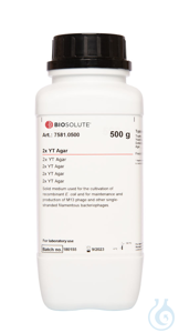 2x YT Agar. Festes Medium zur Kultivierung  rekombinanter E. coli sowie für...