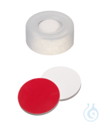 Schnappringkappe ND11. PE. harte Ausführung. transparent. 6 mm Mittelloch....