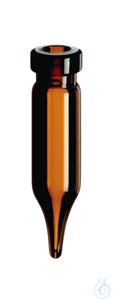 Rollrandflasche ND8. Mikrovial. Braunglas. 1. hydrolytische Klasse. 0.4 ml....